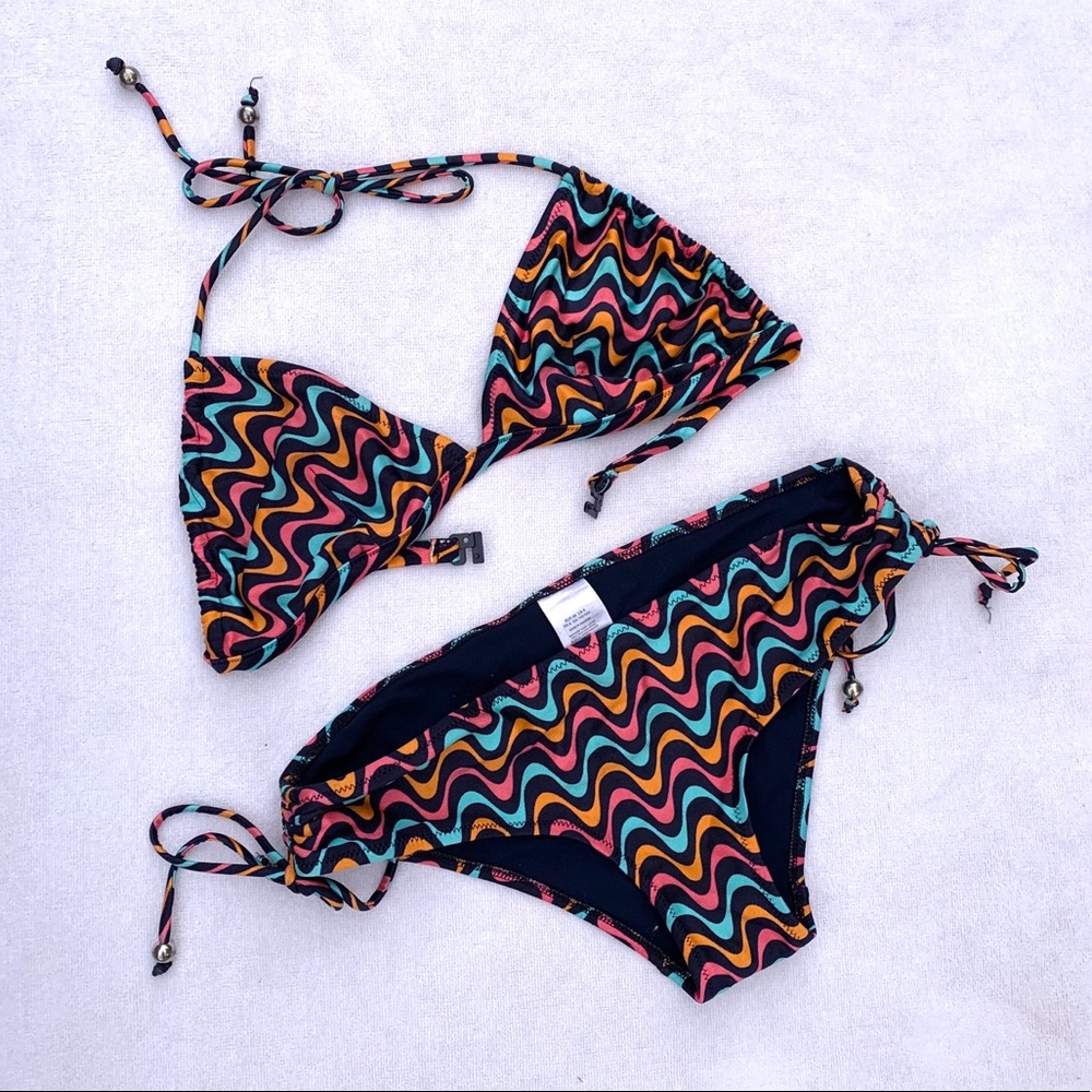 H&M string bikini set with adjustable stra…